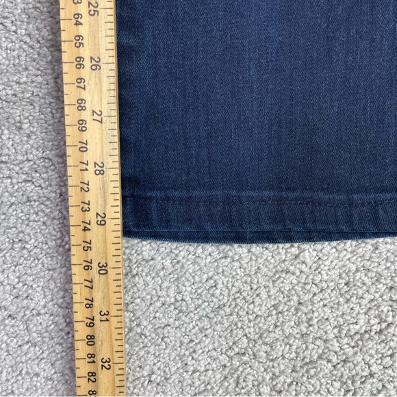 7 For All Mankind Jeans Women’s 25 Blue Kimmie Bootcut Low Rise Dark Wash - Picture 11 of 13